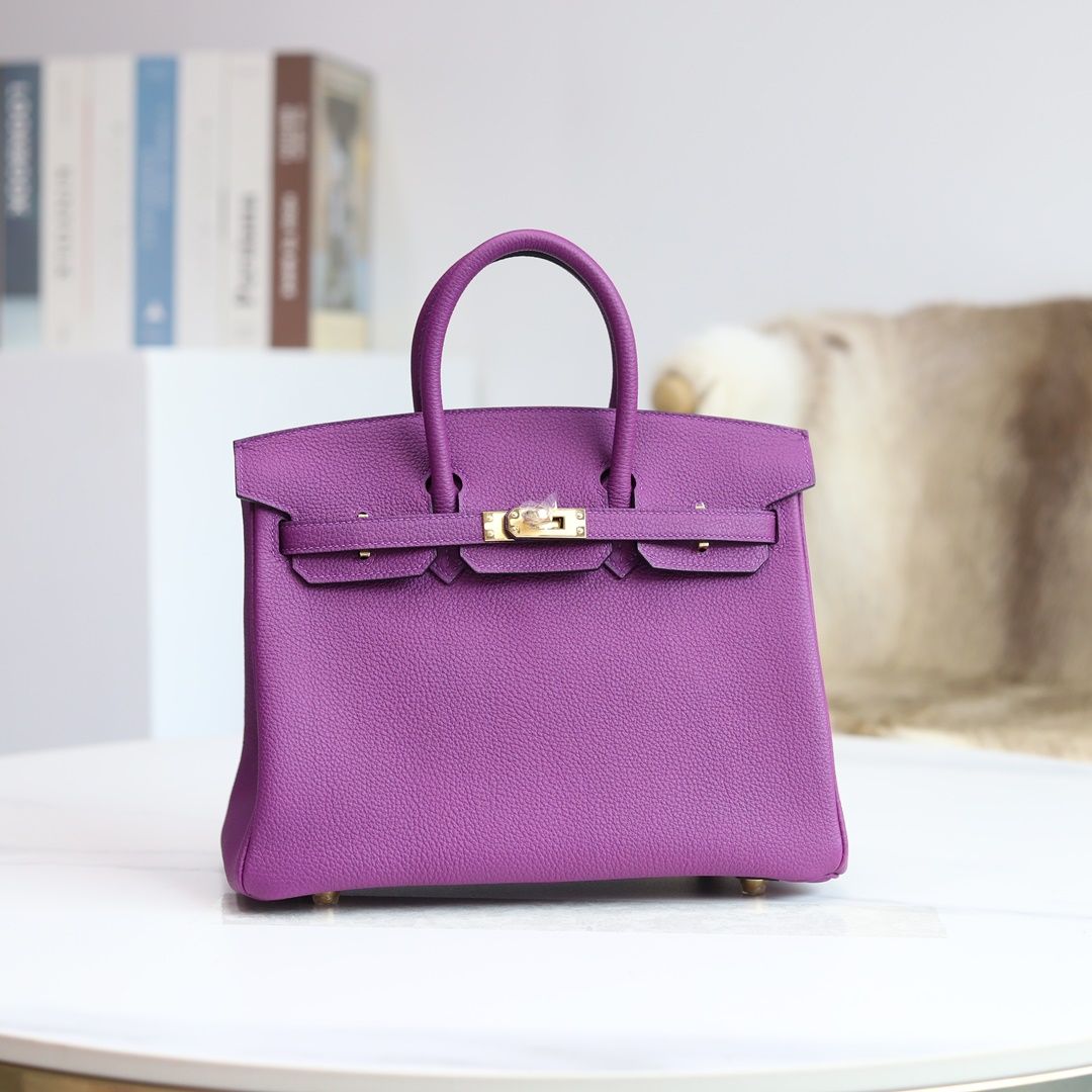 Birkin 25cm Togo P9 Anemone Ghw