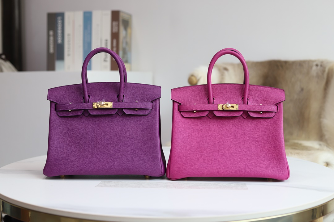 Hermes Birkin 25cm Togo  L3 Rose Poupre GHW
