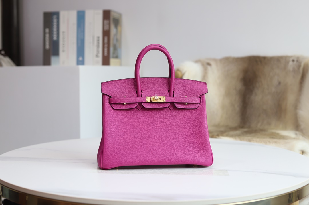 Hermes Birkin 25cm Togo  L3 Rose Poupre GHW