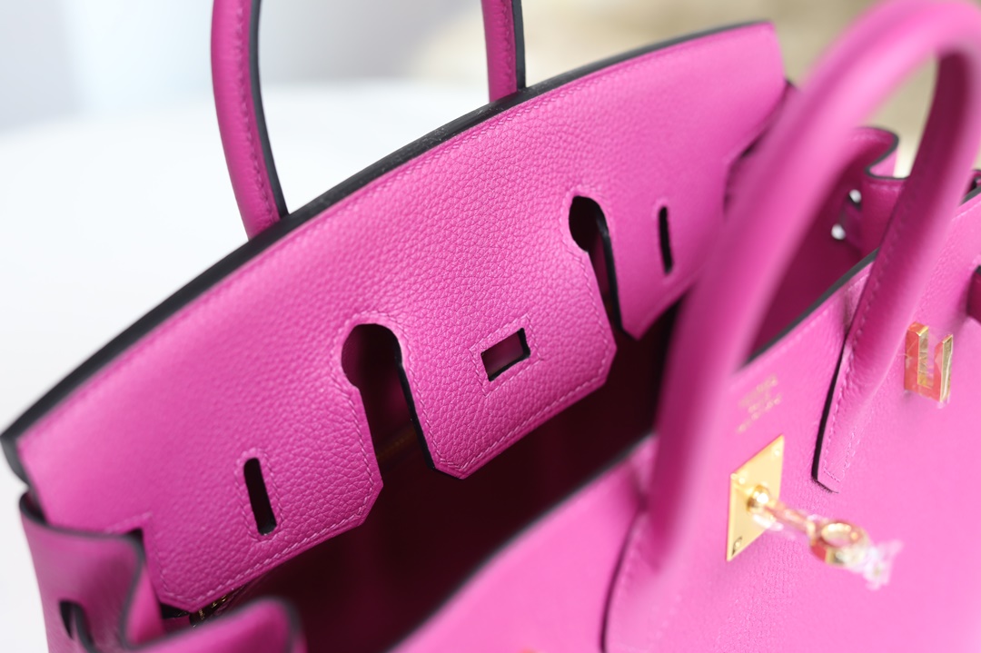 Hermes Birkin 25cm Togo  L3 Rose Poupre GHW