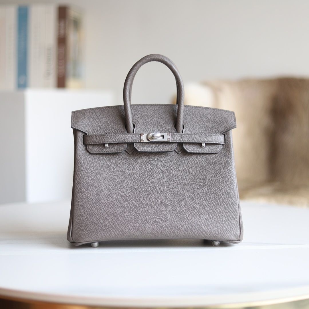 Birkin 25cm 8F Etain Epsom Phw