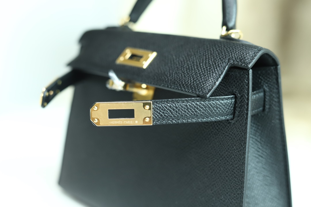 [ STOCK ] MINI KELLY II 89 NOIR GHW