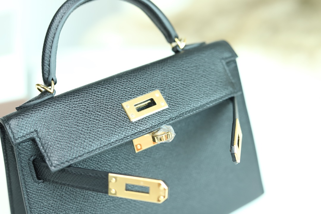 [ STOCK ] MINI KELLY II 89 NOIR GHW