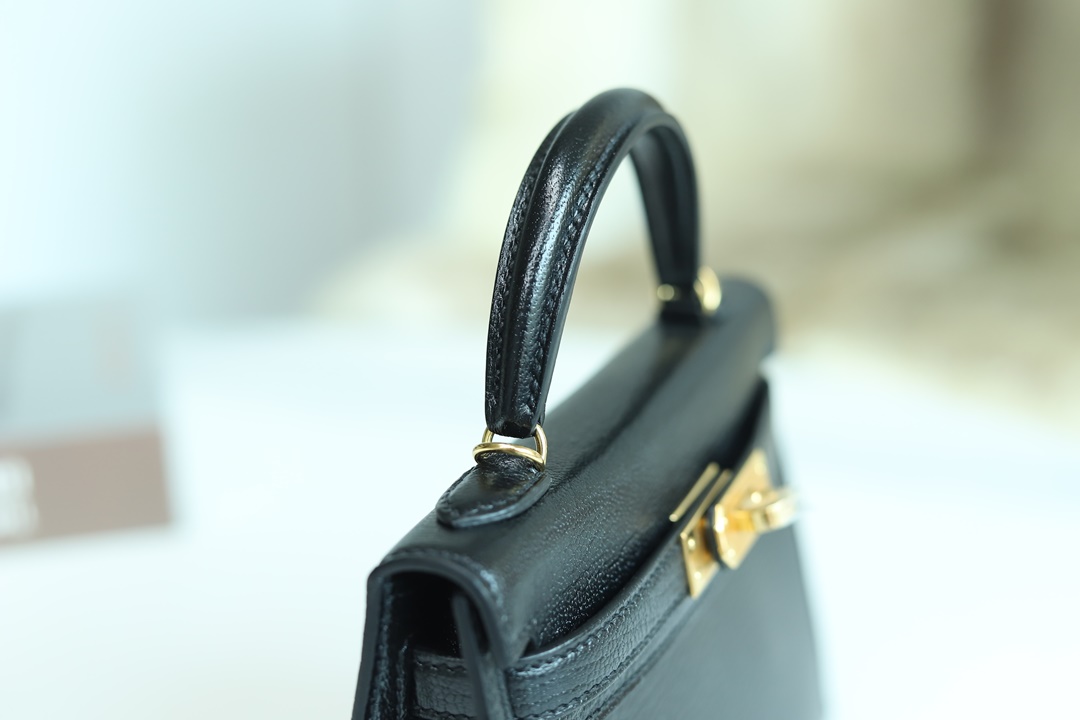 [ STOCK ] MINI KELLY II 89 NOIR CHEVRE GHW