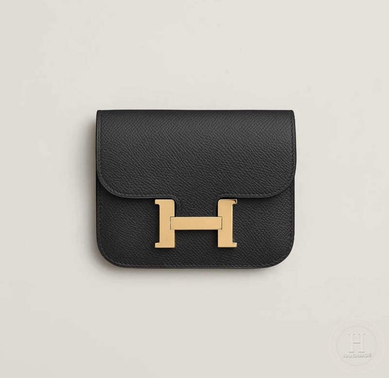 89 NOIR CONSTANCE SLIM WALLET NOIR EPSOM
