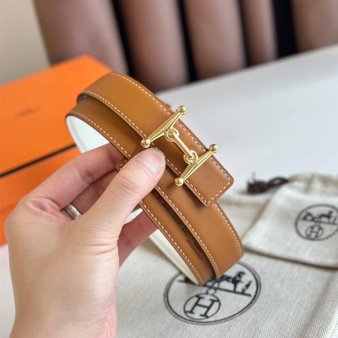 MORS H BELT BUCKLE & REVERSIBLE LEATHER STRAP 24MM MORS H BELT BUCKLE & REVERSIBLE LEATHER STRAP 24MM