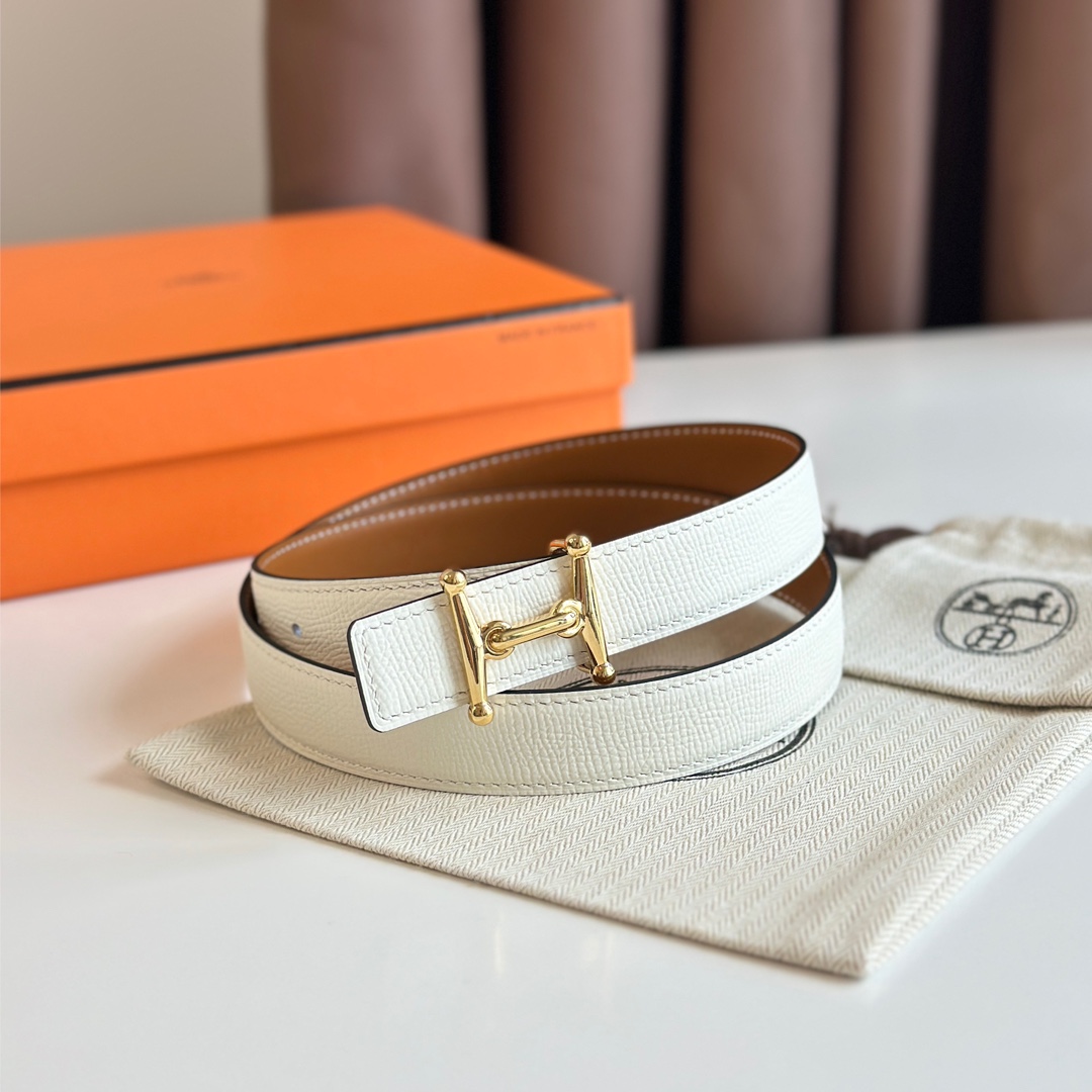 MORS H BELT BUCKLE & REVERSIBLE LEATHER STRAP 24MM MORS H BELT BUCKLE & REVERSIBLE LEATHER STRAP 24MM