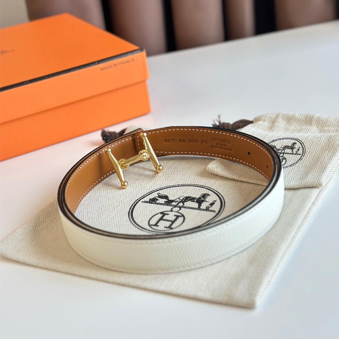 MORS H BELT BUCKLE & REVERSIBLE LEATHER STRAP 24MM MORS H BELT BUCKLE & REVERSIBLE LEATHER STRAP 24MM