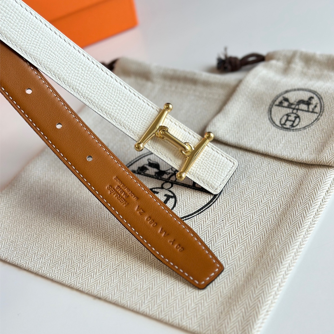 MORS H BELT BUCKLE & REVERSIBLE LEATHER STRAP 24MM MORS H BELT BUCKLE & REVERSIBLE LEATHER STRAP 24MM