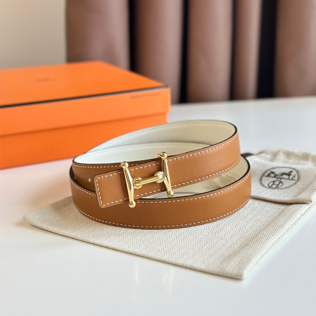 MORS H BELT BUCKLE & REVERSIBLE LEATHER STRAP 24MM MORS H BELT BUCKLE & REVERSIBLE LEATHER STRAP 24MM