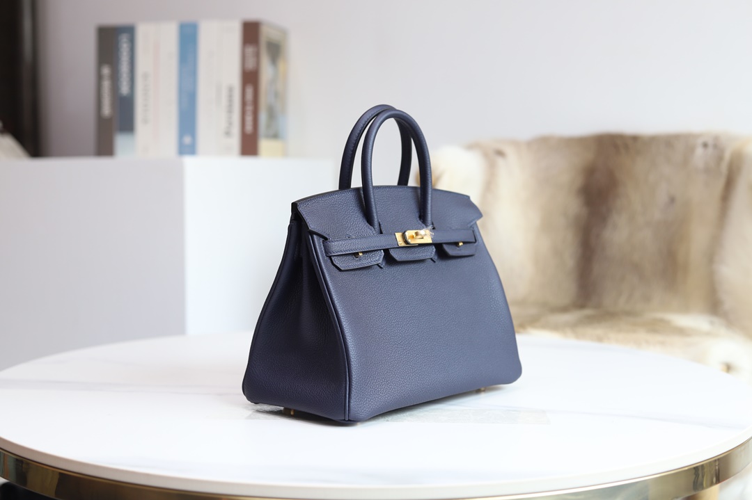 BIRKIN 25CM 2Z BLUE NUIT TOGO