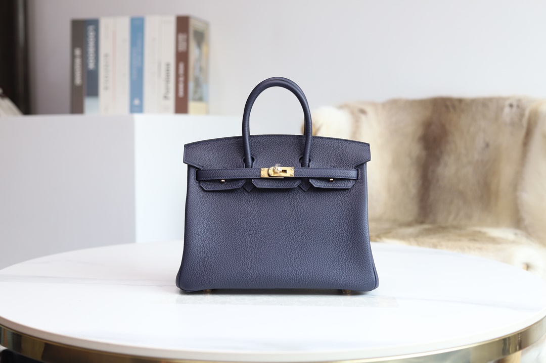 BIRKIN 25CM 2Z BLUE NUIT TOGO