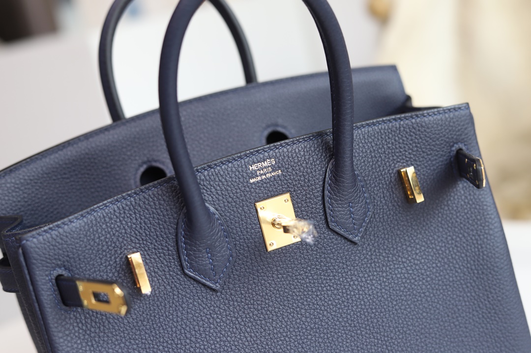 BIRKIN 25CM 2Z BLUE NUIT TOGO