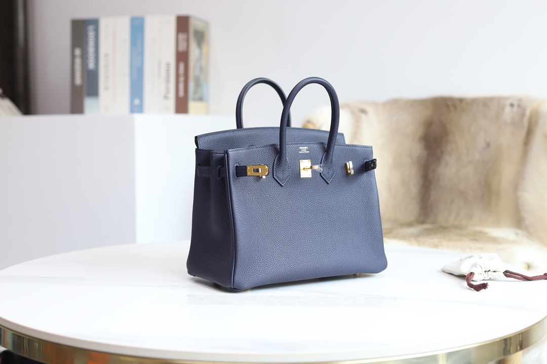 BIRKIN 25CM 2Z BLUE NUIT TOGO