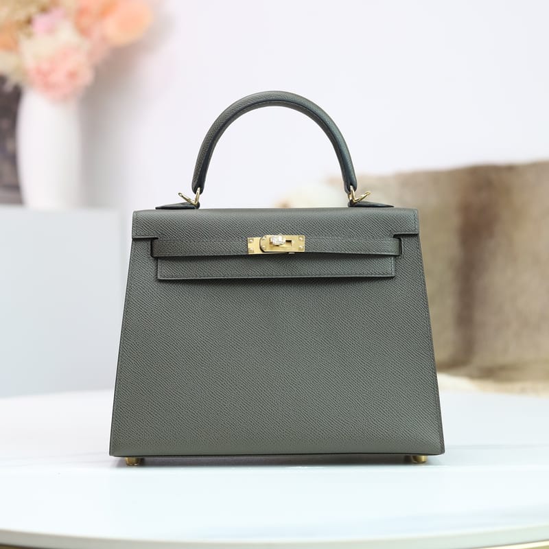 Kelly 25cm Epsom C6 Vert De Gris Ghw
