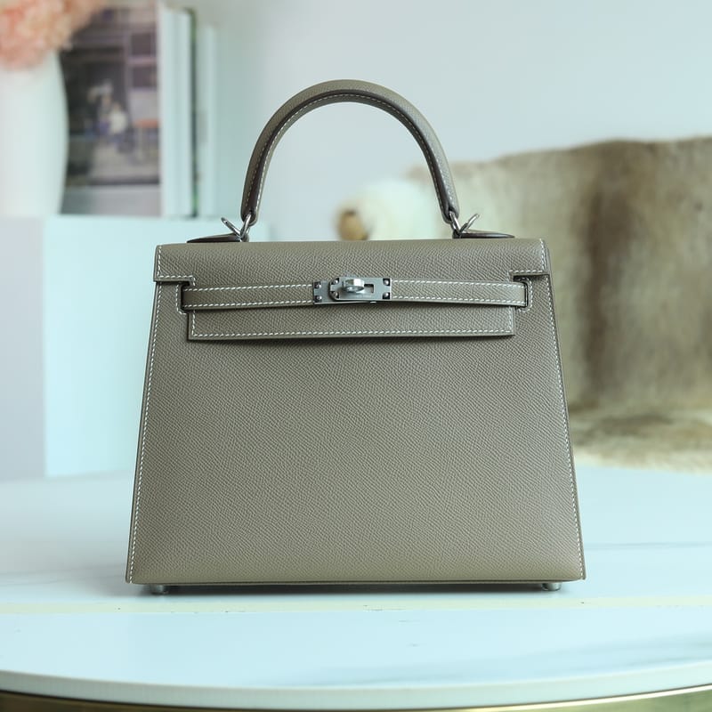 Kelly 25cm Epsom C18 Etoupe Phw