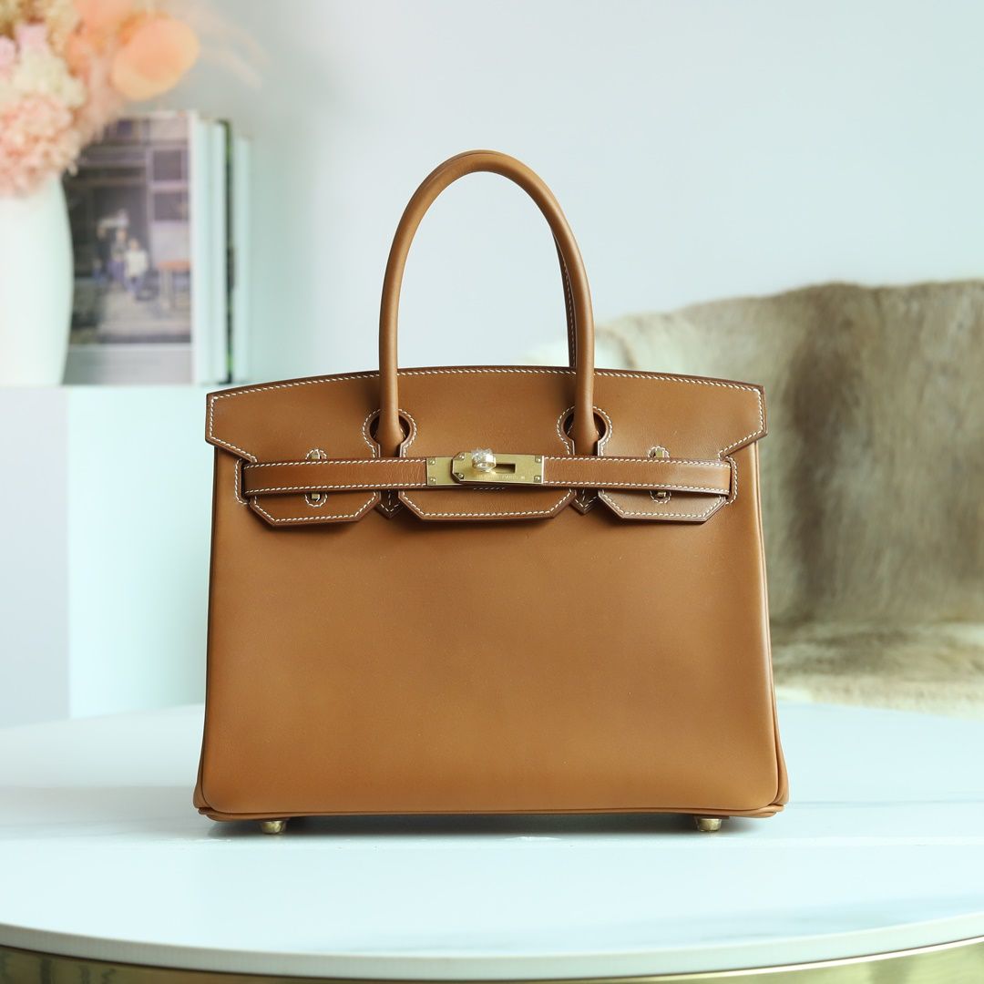 BIRKIN 30 BARENIA NATURAL 34 FAUVE GHW
