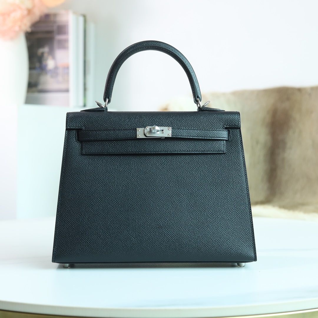 Kelly 25cm Epsom 89 Noir Phw