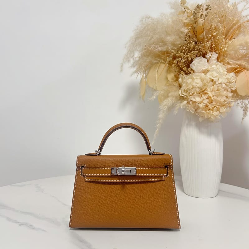 Mini Kelly Epsom 37 Gold Phw
