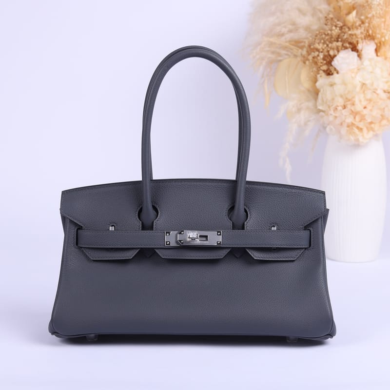 Upgrade Birkin Shoulder 29cm Evercolor H0 Gris Misty Phw