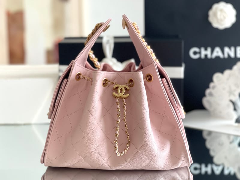 CHANEL 25C HOBO SMALL SIZE IN PINK CAVIAR WITH GHW
