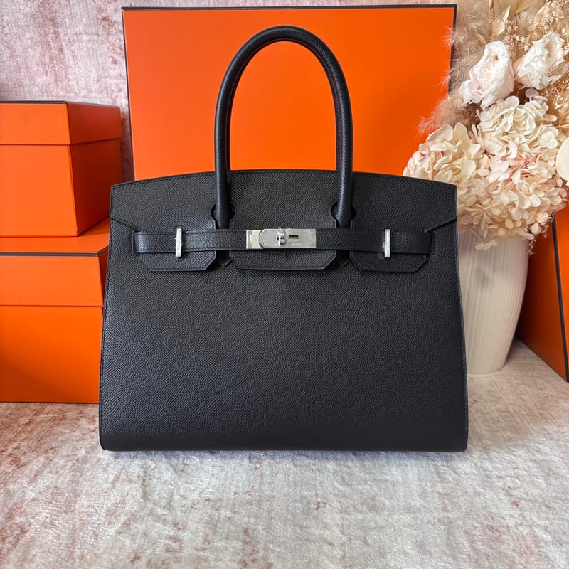 Birkin 30cm Sellier Epsom 89 Noir Phw