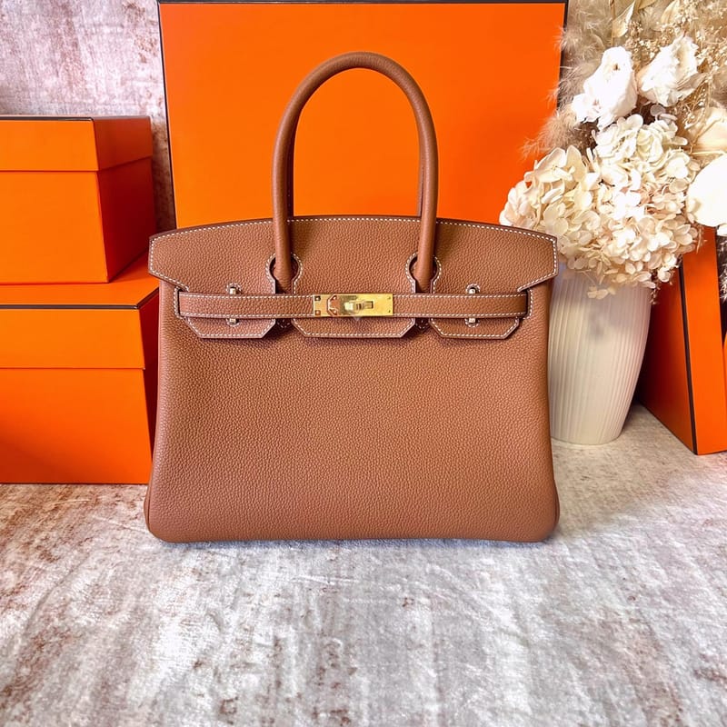Birkin 30cm Togo 37 Gold Ghw