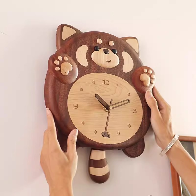 Hand Clock Panda Cute Panda Wall Clock