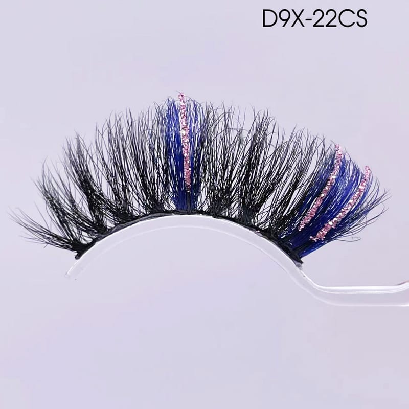 DCS (20mm Glitter Colored Faux Mink Lashes) 