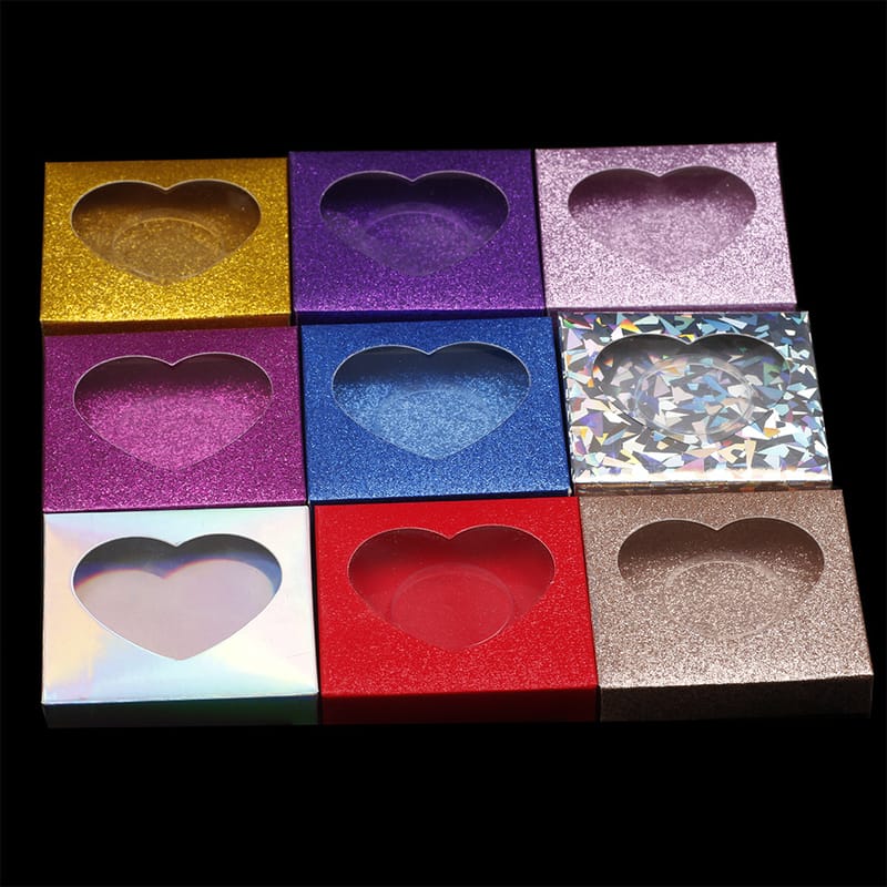 Butterfly & Heart Shaped Window Paper Lash Boxes