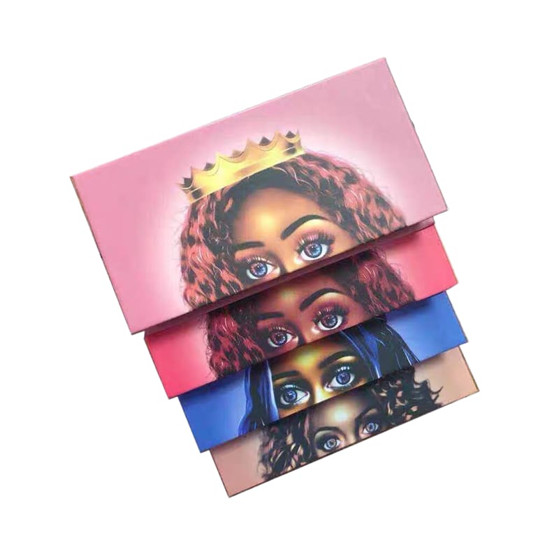 Cartoon Girls Rectangle Magnetic Lash Boxes