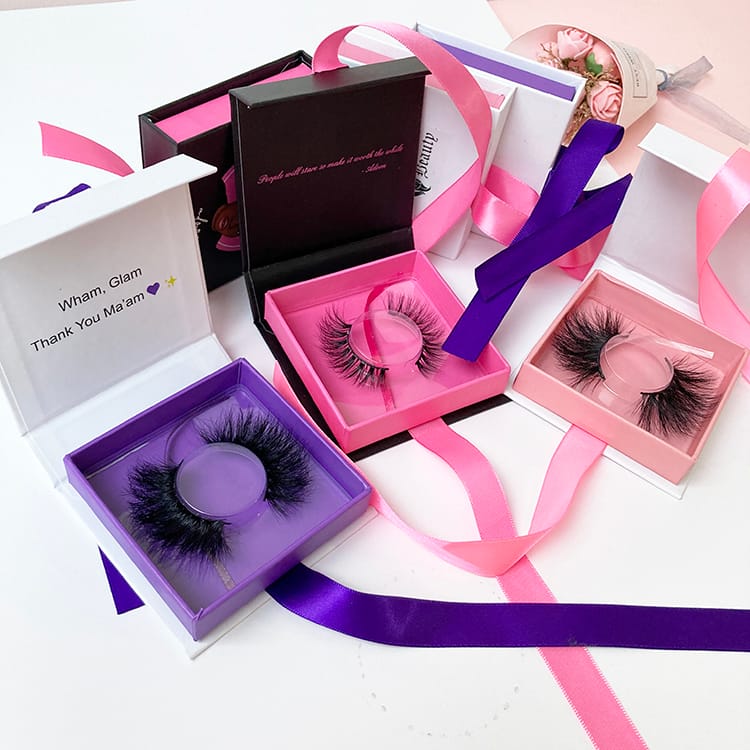 Custom Square Magnetic Boxes with Ribbon