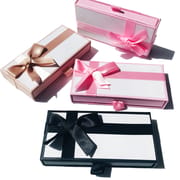 Custom Rectangle Magnetic Boxes with Bow