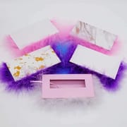 Custom Rectangle Magnetic Boxes with Feather