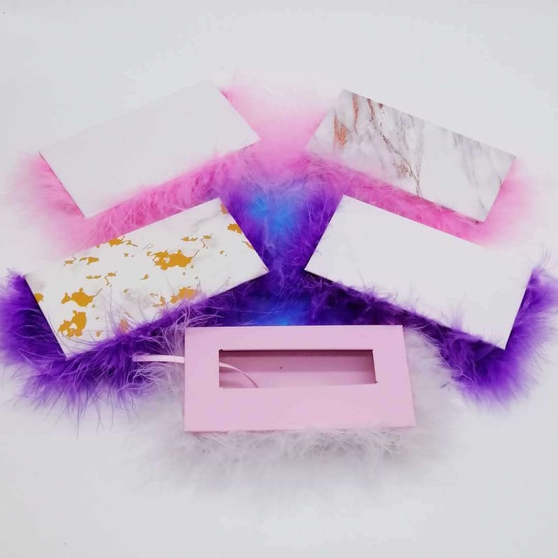 Custom Rectangle Magnetic Boxes with Feather