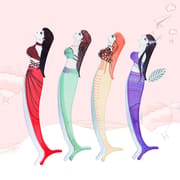 4 Style Mermaid Stainless Steel Eyelash Applicator Tweezers