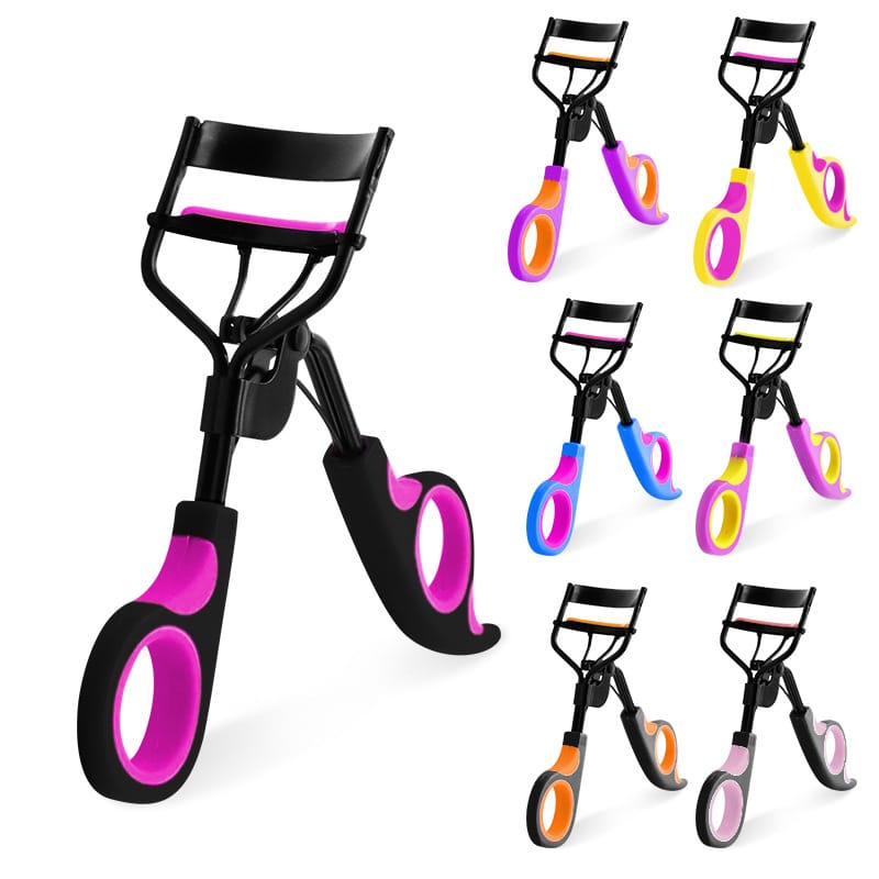 7 Color Eyelash Curlers with Silicone Handle
