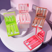 5 Pcs Makeup Brushes Set With Mirror (TF01)