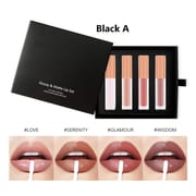 4 in 1 Pineapple Scent Matte Liquid Lip Gloss Set