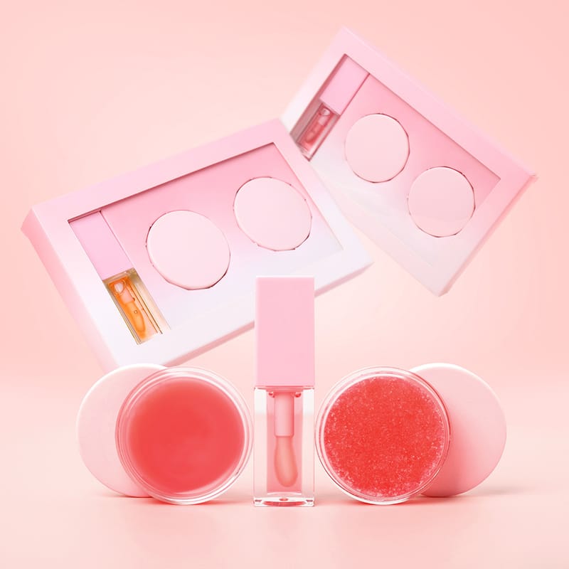 3 in 1 Fruit Flavor Lip Oil Lip Film Scrub