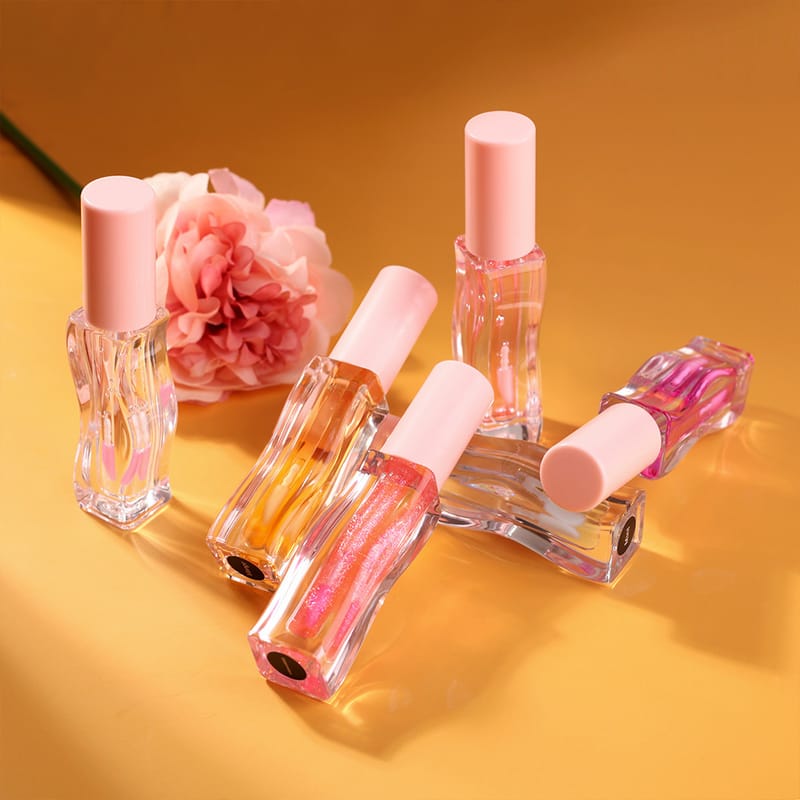 6 Color Wavy Grain Quadrate Lip Oil