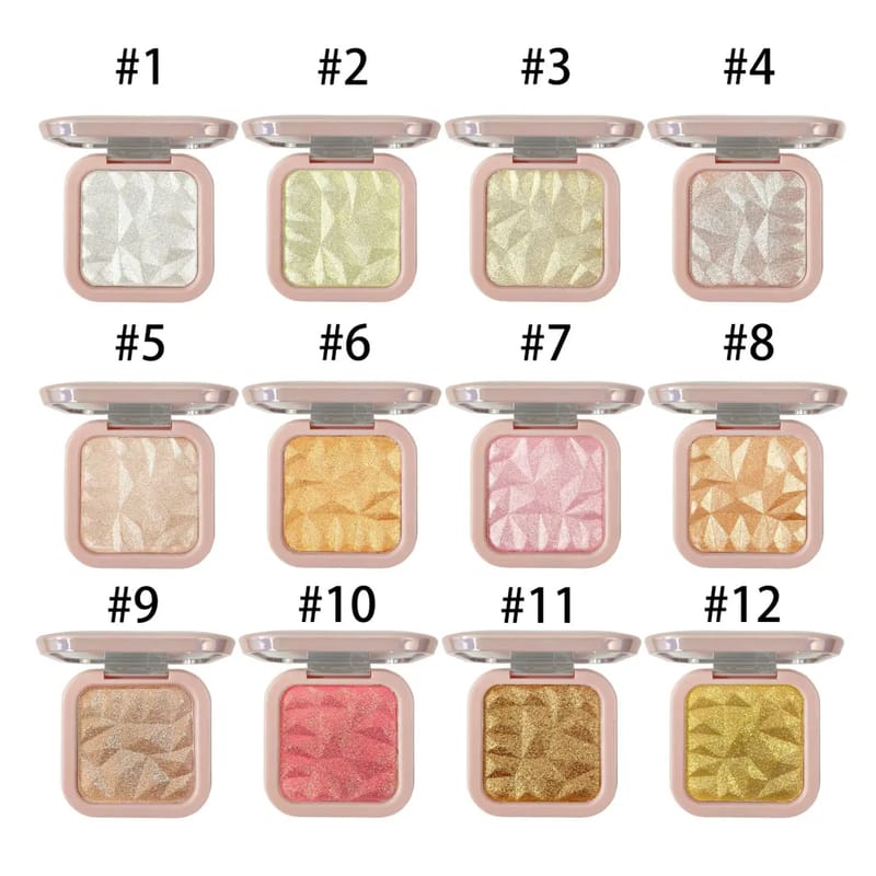 12 Color Bronzer Shimmer Glitter Powder Glow Highlighter
