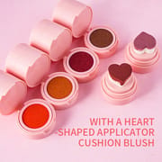7 Color Cute Heart Shape Stamp Blush