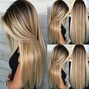 Ombre Blonde Long Wig - Heat-Friendly & Natural Blend
