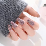 16 Color Glitter Flashing Press On Nails