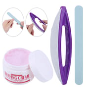 3 Pcs Nail Polishing Buffing Brush Nail File Nail Buffer Wax Cream