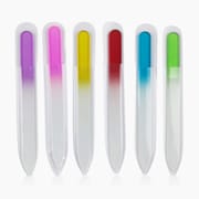 6 Color Crystal Glass Nail Sanding File-Short