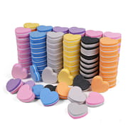 Mini Heart Sponge Nail Buffing Blocks ﻿