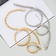 4 Color Alloy Rhinestone Long Snake Hollow Chain Necklace