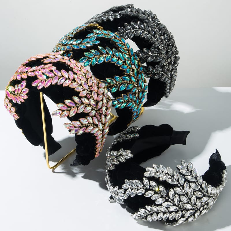 Full Diamond Big Maple Braided Headband 